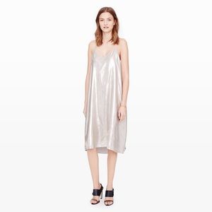 Club Monaco Shona Metallic Slip Dress, Size 4.